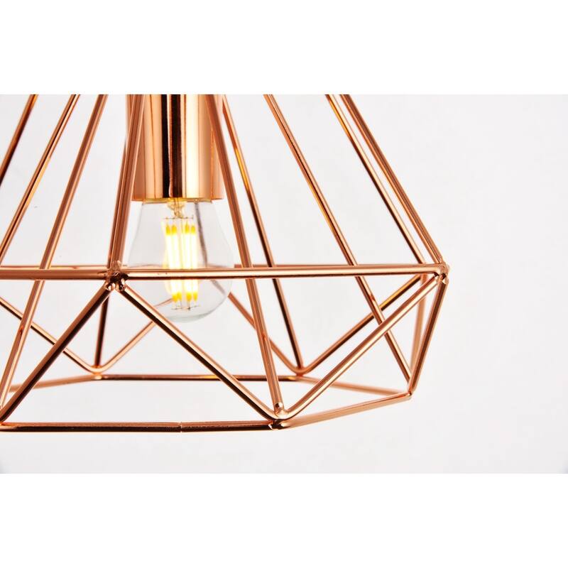 Jago Collection Pendant D9.8 H9.8 Lt:1 Copper Finish