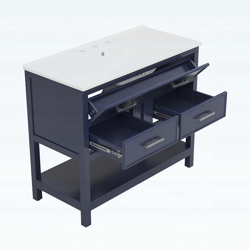 36 Inch Bathroom Vanity with Ceramic Sink