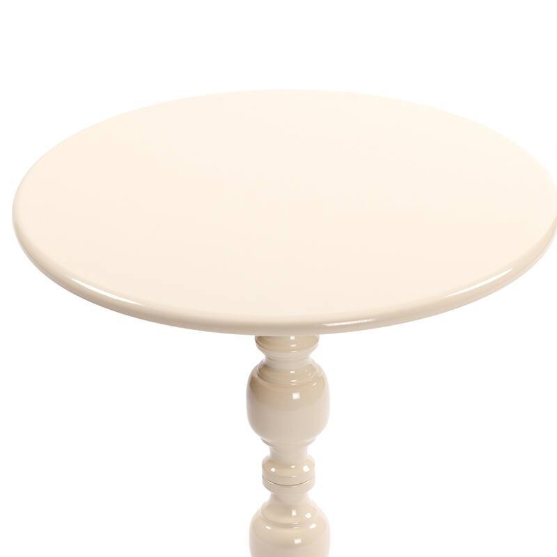 Vintage Metal Round Coffee Table Small Side Table Sofa Bedside Nightstand for Living Room Bedroom
