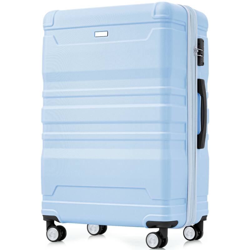 3 Pcs Luggage Set, Expandable ABS Hardshell Suitcases Spinner Wheels with TSA Lock 20''24''28''