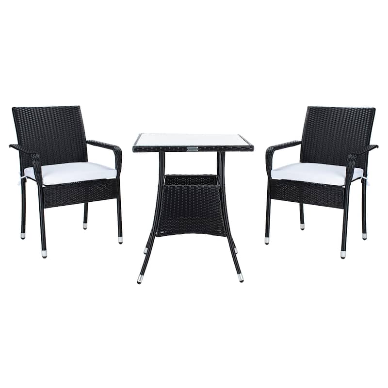 SAFAVIEH Outdoor Sheva 3-Piece Bistro Set - 24Wx24Dx33H