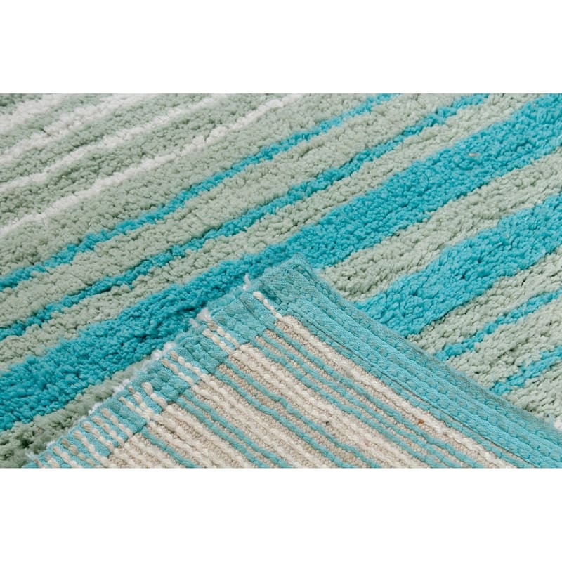 Gradiation Collection Absorbent Cotton Machine Washable Bath Rug