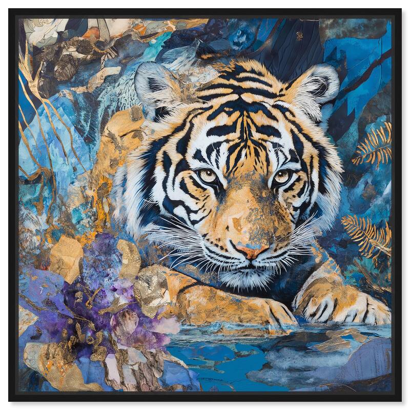 King of the Jungle Canvas by Art Remedy - 20" x 20" - Black