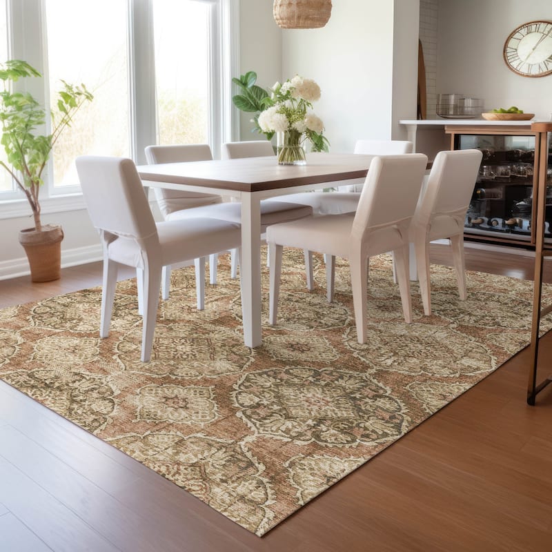 Machine Washable Indoor/Outdoor Farmhouse Jo Chantille Rug