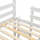 preview thumbnail 24 of 26, Roof Frame Shaped Bunk Bed for Kids with Storage Cells and Stairs