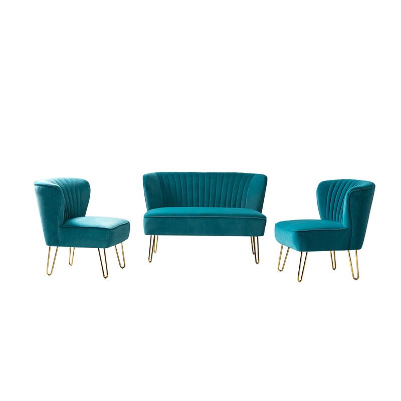 Barto 45" 3 Piece Living Room Set by HULALA HOME