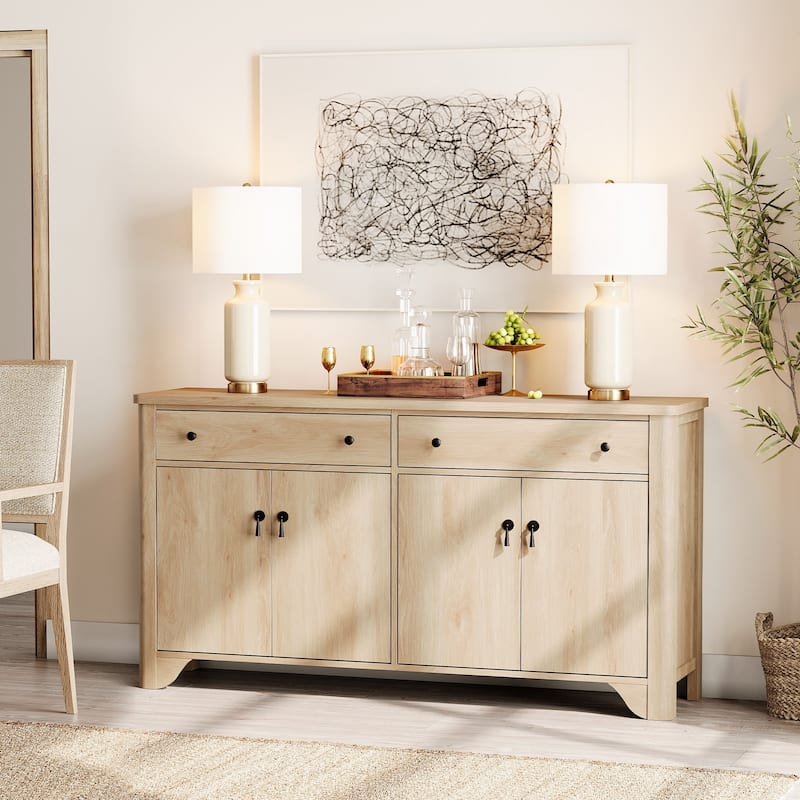 WAMPAT Large Sideboard Buffet Cabinet with Storage, 59"