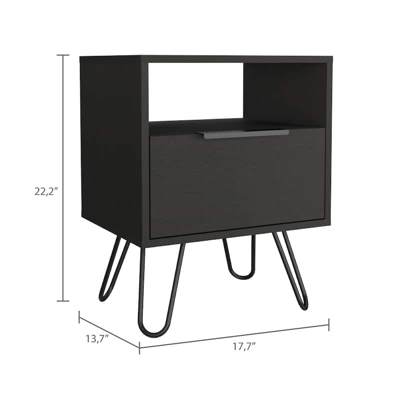 Eagle Creek 1-Shelf 1-Drawer Nightstand