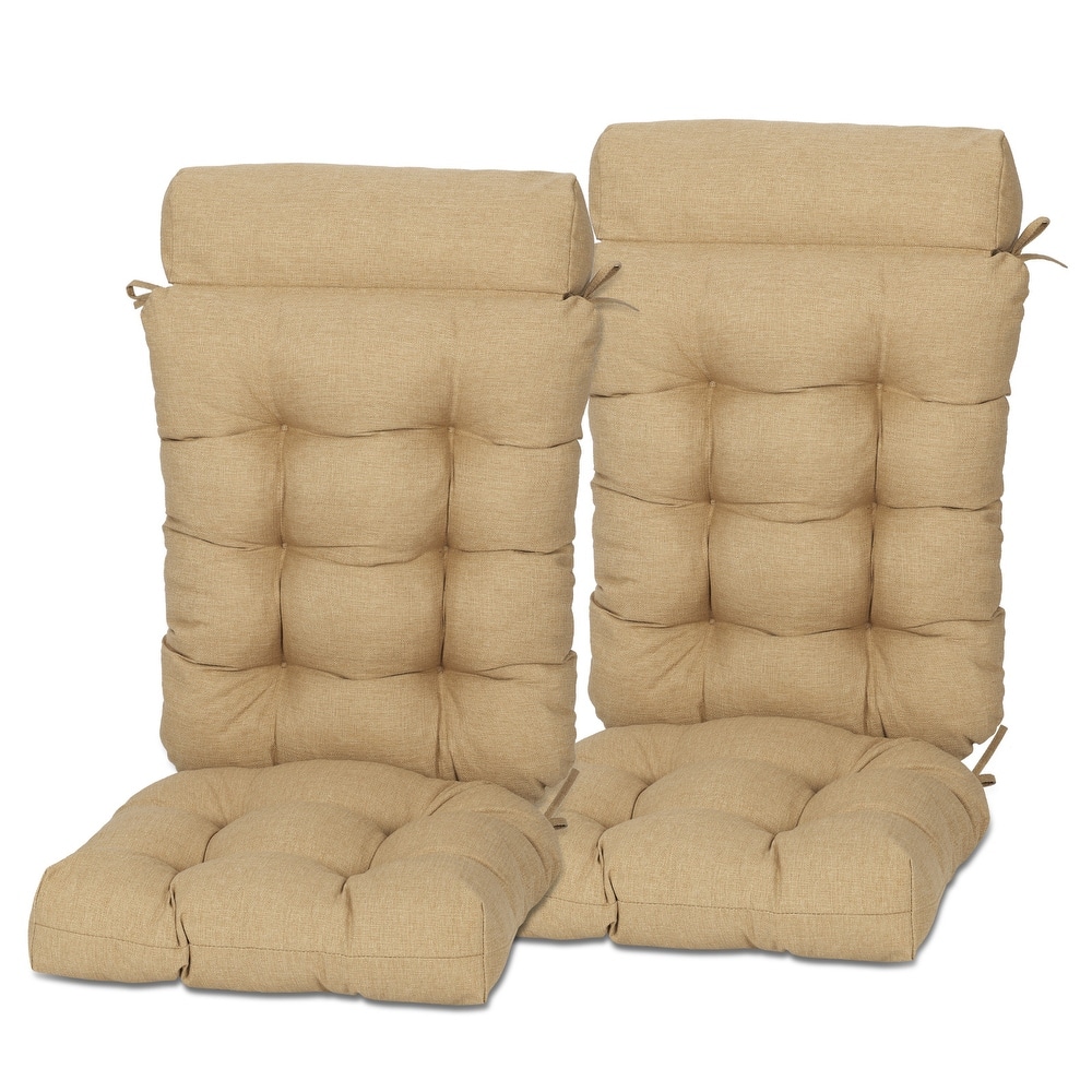 Aoodor Tufted Rocking Chair Cushion, Set of 2