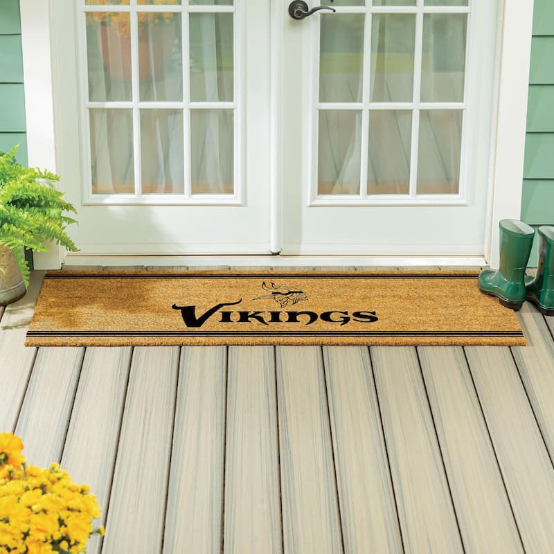 Minnesota Vikings Monochrome Indoor/Outdoor Coir Door Mat