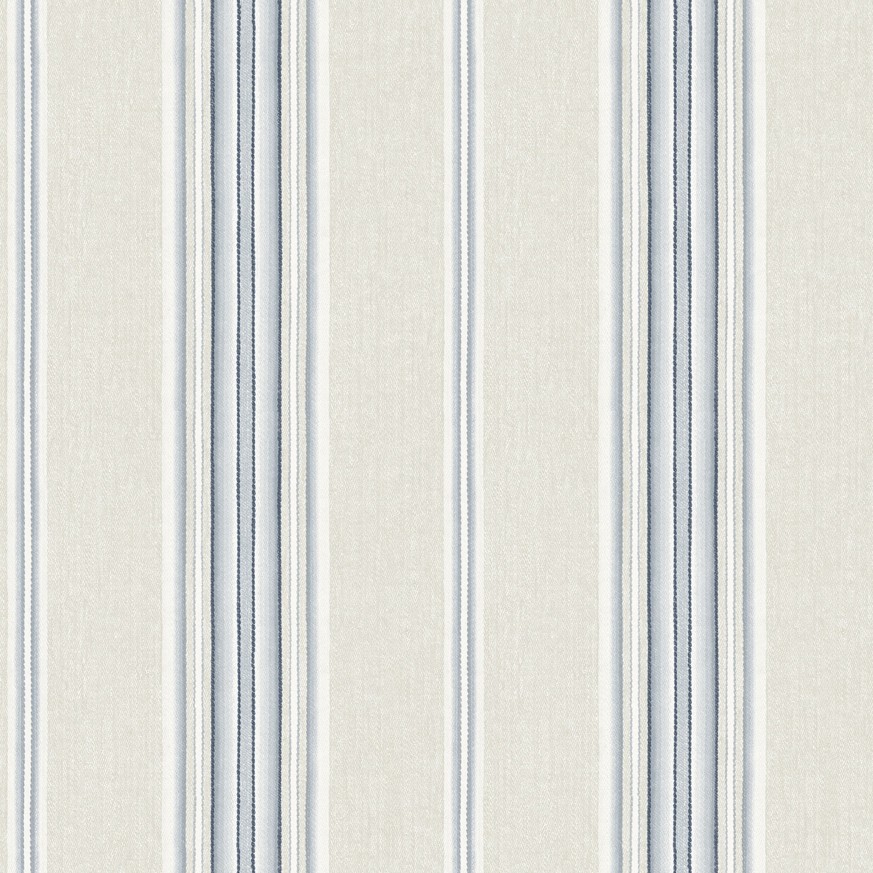 Chesapeake Calvados Blue Linen Stripe Wallpaper