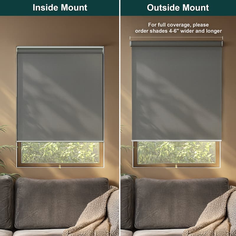 Chicology Cordless Light Filtering Window Roller Shade UV Protection - Urban White - 29"W X 72"H - 29"W X 72"H - Urban White