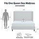 preview thumbnail 20 of 19, Christopher Knight Home - Bowie Contemporary Upholstered Bed with 54 Inches High Headboard