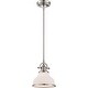 preview thumbnail 5 of 3, Grant 1-Light Mini Pendant in Brushed Nickel