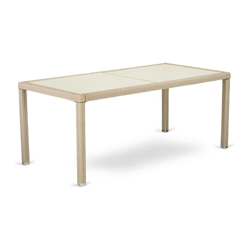 HomeStock 5-Piece Natural Oak Finish Solid Wood Top Dining table with 4-Chairs with Lattice Back