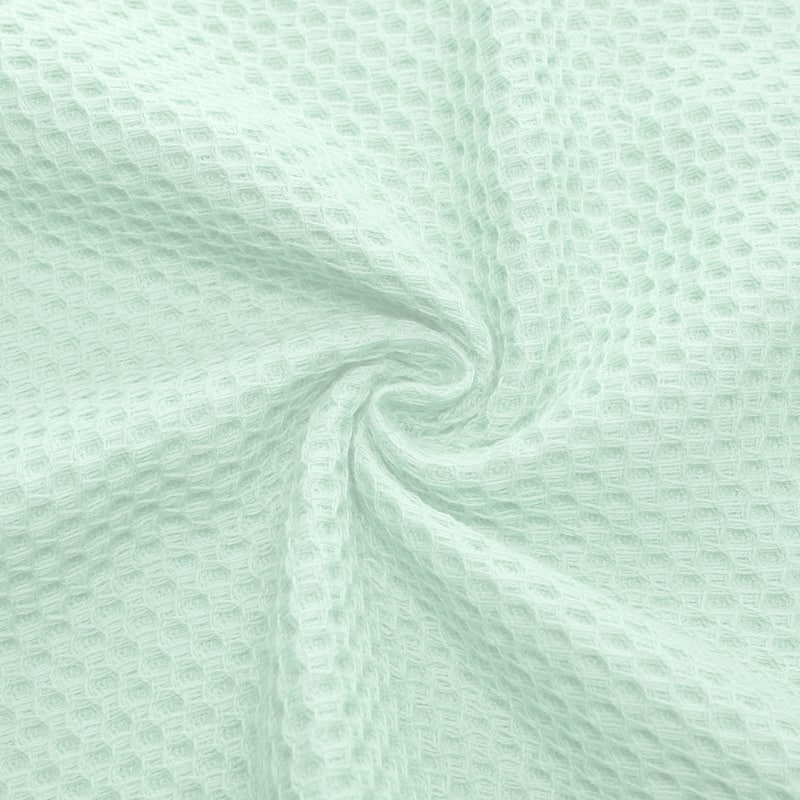Waffle 2 Pack Cotton Bath Towel Set, Soft, Highly Absorbent, Quick Drying Towels for Bathroom, Gym, SPA, Yoga 28" x 56" - Green