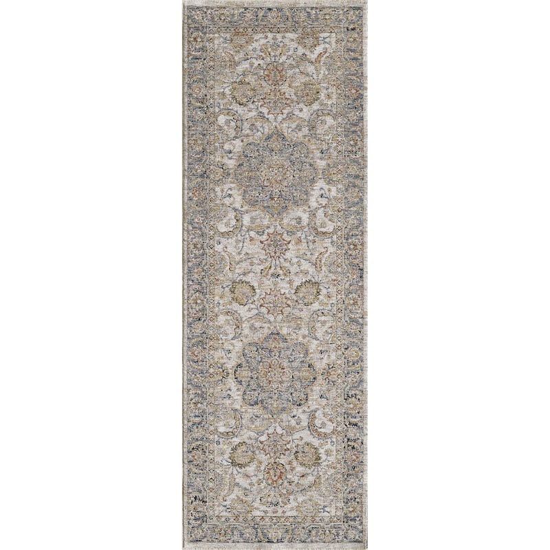 Domani Opulence Neutral & Oriental Area Rug - 2'6"x7'6" Runner