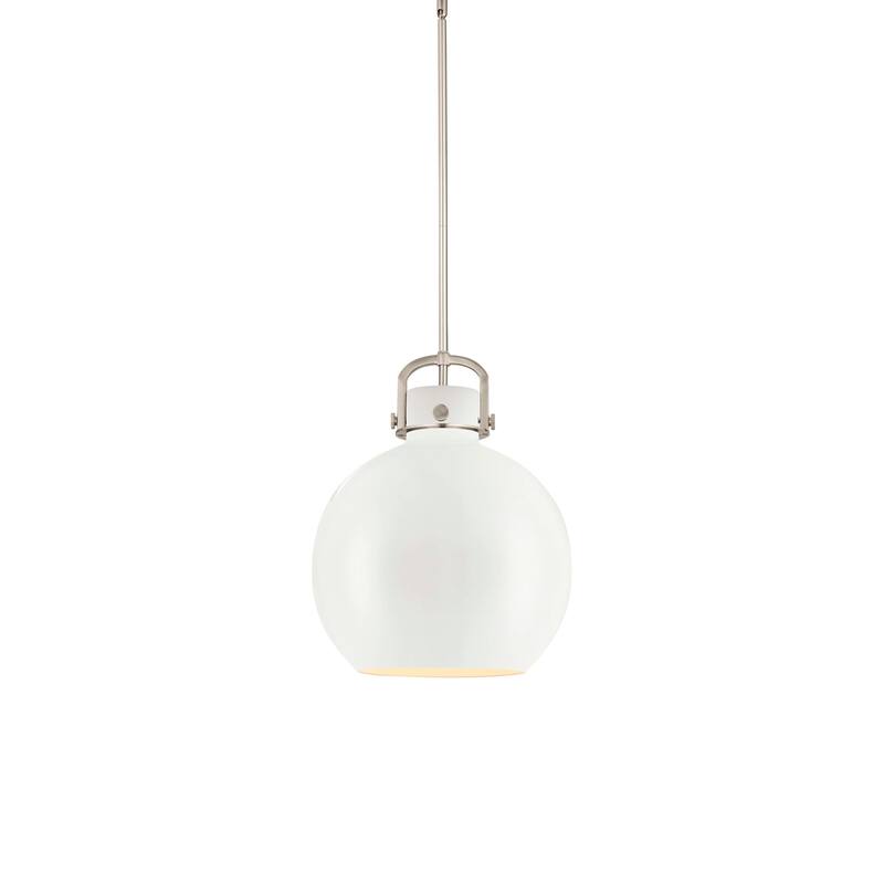 Innovations Lighting 410-1SL-19-14 Newton Sphere Pendant Newton Sphere - Satin Nickel