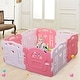 preview thumbnail 2 of 3, Children Baby Playpen 8 Panel Foldable Kids Safety Play Fence In - 7'9" x 10'10"