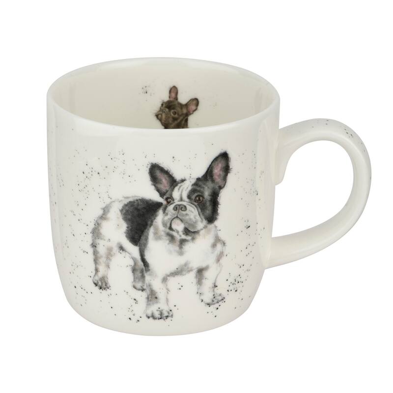 Royal Worcester Wrendale Designs 11 oz Mug - Frenchie