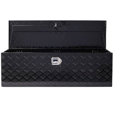 Heavy Duty Aluminum Truck Storage Tool Box Trailer Pickup Truck Underbody Bed Storage Toolboxes with Lock and 2 Keys