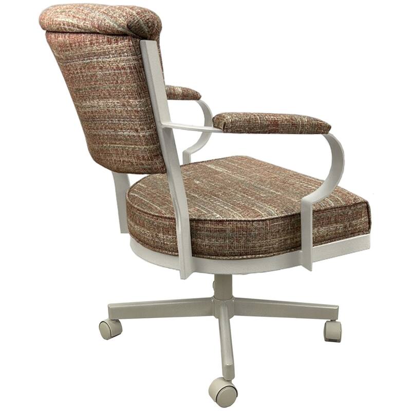 Miami Swivel Metal Caster Chair on Reading Base - 18" High Seat