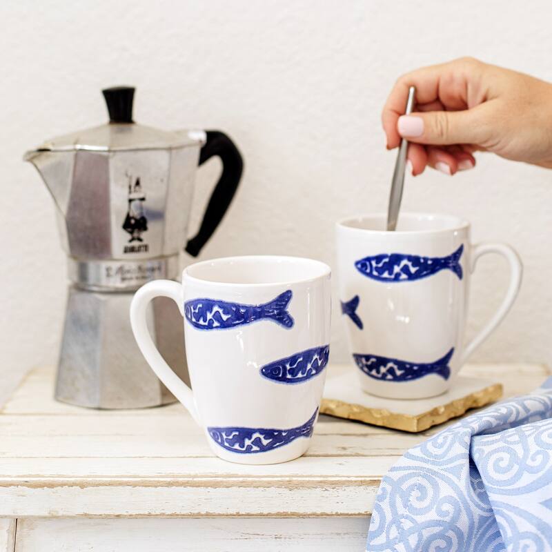 viva by VIETRI Santorini Minnows Mug