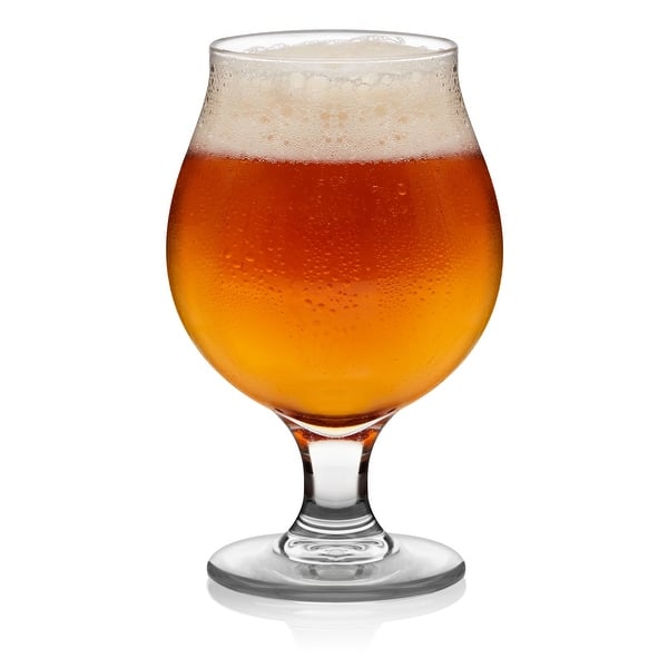 Libbey Craft Beer Glasses Set Of 6 - 20.8 Oz Tulip Pint Glasses For IPA, Imports & Ales, Dishwasher Safe