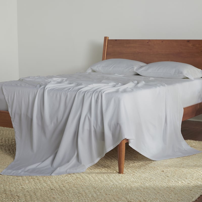Bedgear Hyper-Cotton Bed Sheet Set - Breathable and Quick Dry - Cal King - Light Grey