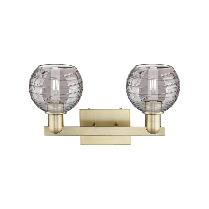 Innovations Lighting Downtown Urban - Athens Deco Swirl - 2 Light 16" Bath Vanity Light