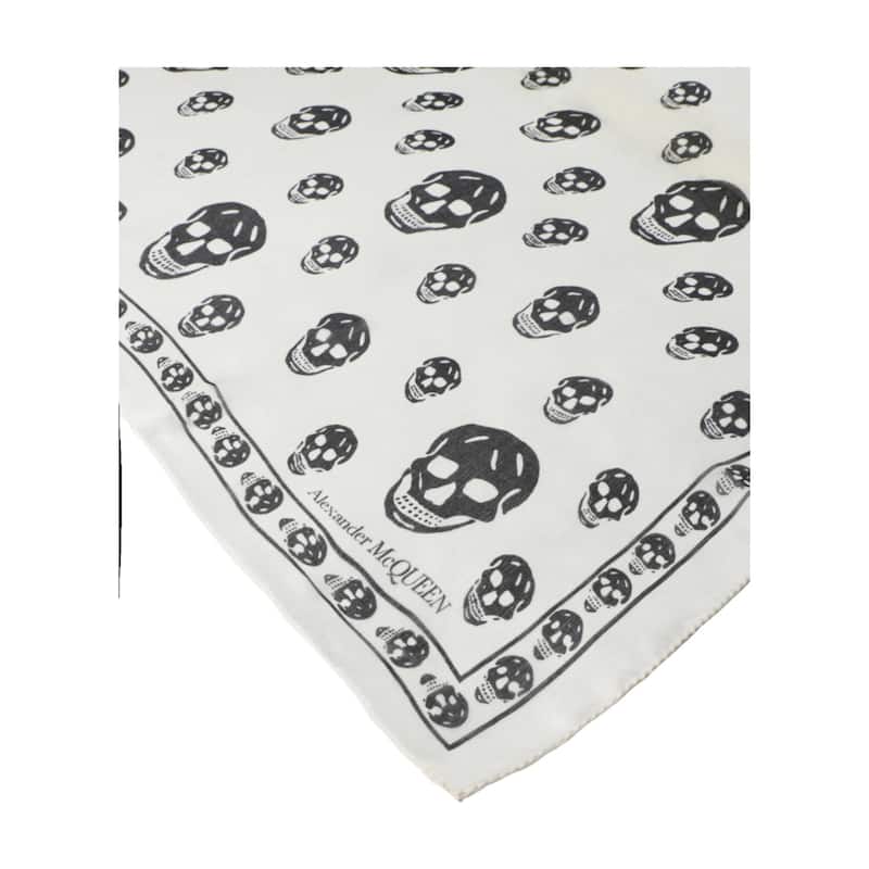 Alexander McQueen Skull Print Silk Scarf