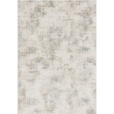 Porch & Den Ekaterina Naturally Distressed Ivory Marble Rug