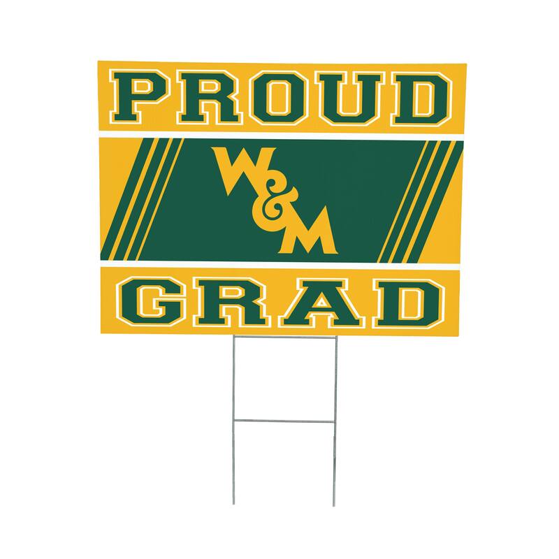 William & Mary 24" x 18" Graduation Coroplast Outdoor Yard Sign