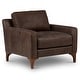 preview thumbnail 47 of 55, Poly & Bark Sorrento 35" Lounge Chair - Full Grain Genuine Italian Leather