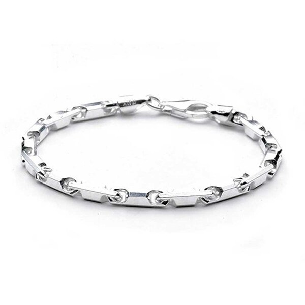 womens silver link bracelet