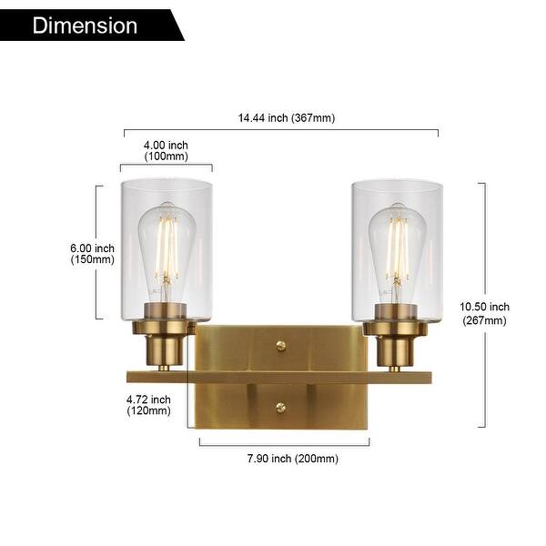 dimension image slide 1 of 3, Modern Bathroom Lights Fixture Vanity Lighting