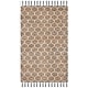 preview thumbnail 27 of 84, SAFAVIEH Handmade Cape Cod Zinca Coastal Jute Tassel Rug 2'3" x 3'9" - Black/Natural - Rectangle