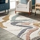 preview thumbnail 16 of 18, Nuloom Abstract Striped Kids Tassel Area Rug