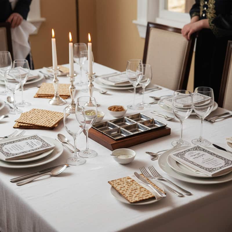 Nambe Holiday Collection Geo Seder Plate