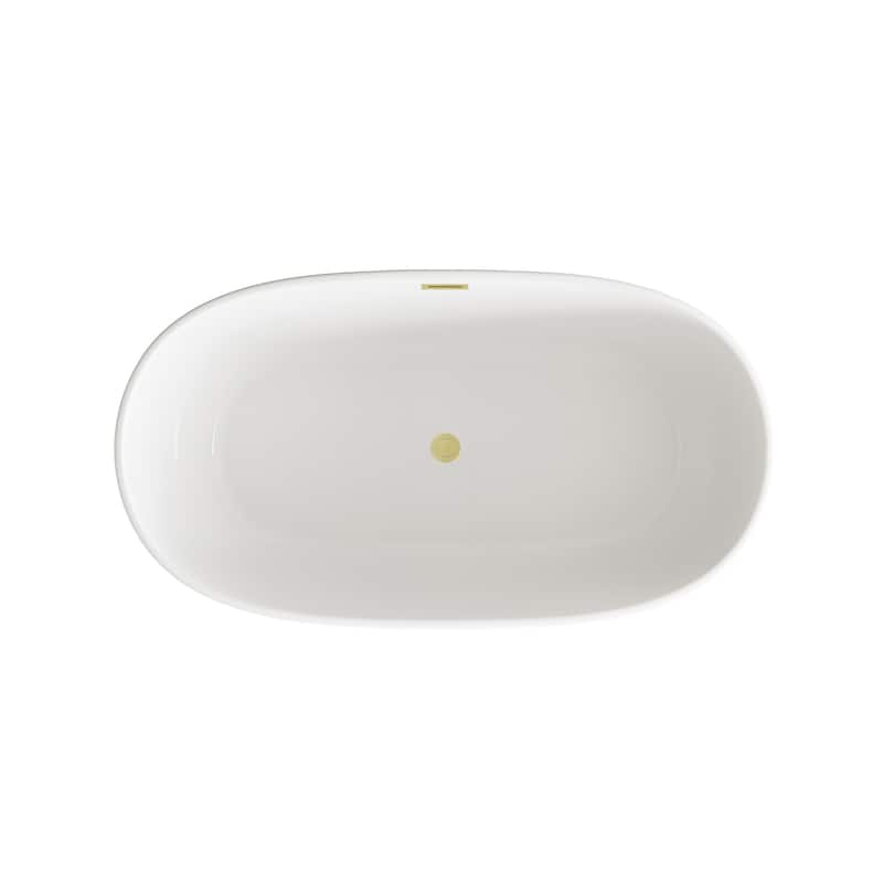 Adler Soaking Bathtub in Glossy White