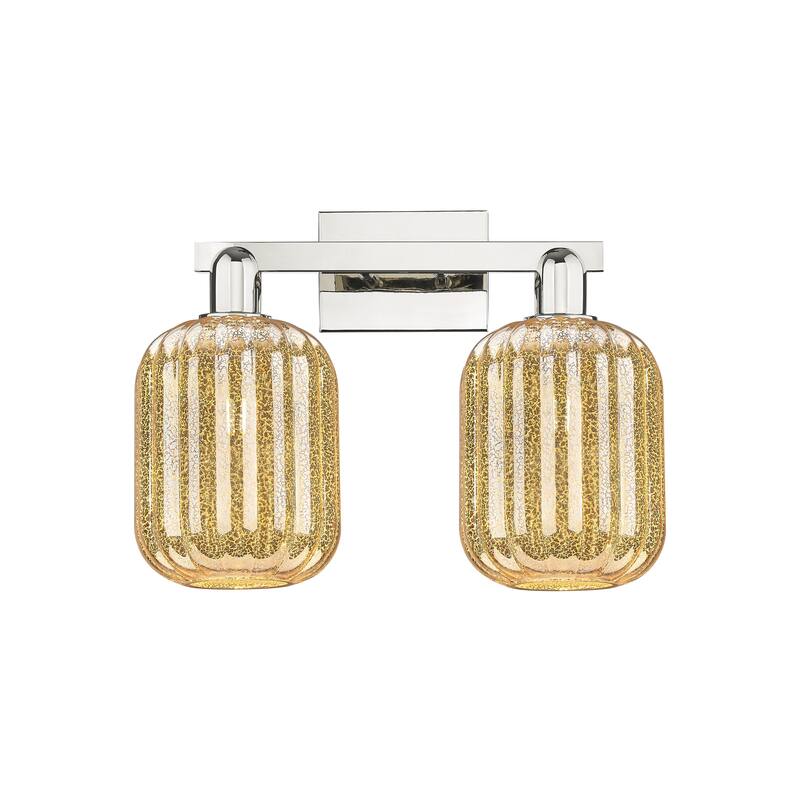 Innovations Lighting Downtown Urban - Preston - 2 Light 16" Jar Shade Bath Vanity Light
