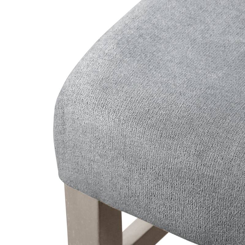 Furniture of America Calista Modern Grey Padded Dining Chairs (Set of 2)