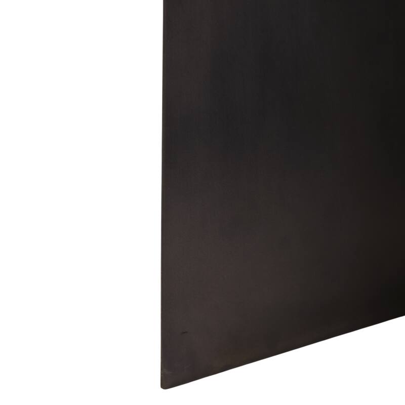 Metal Travertine EndTable Contemporary Sculptural Base - 25" Bronze - 24.75"