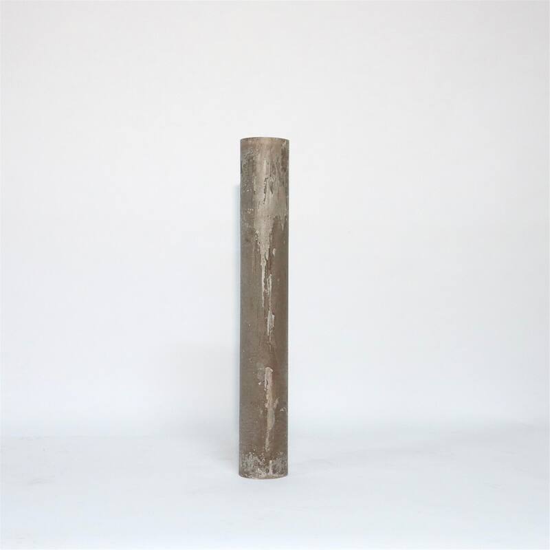 Med. Round 1-Wick Pillar Candle 4"Dia x 23.65"H Opaque -ST - Opaque