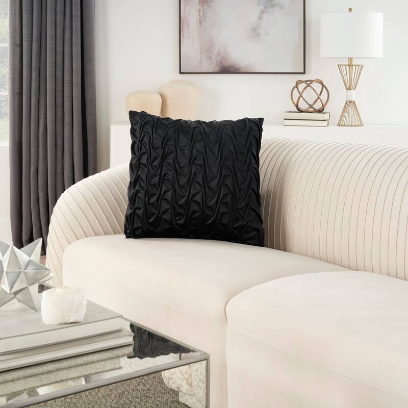 Mina Victory Lifestyle Solid Throw Pillow