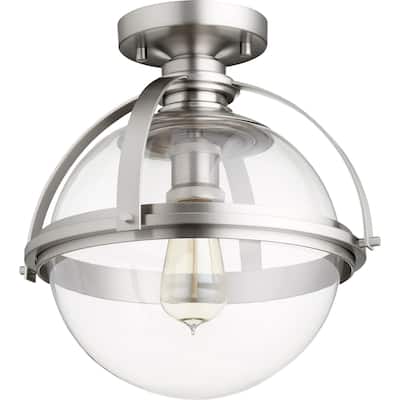 Quorum International 13" Wide Semi-Flush Globe Ceiling Fixture