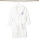 preview thumbnail 61 of 78, Sweet Kids 100% Polyester SUPER PLUSH Double Brushed Hooded Bathrobe with Purple Script Monogram