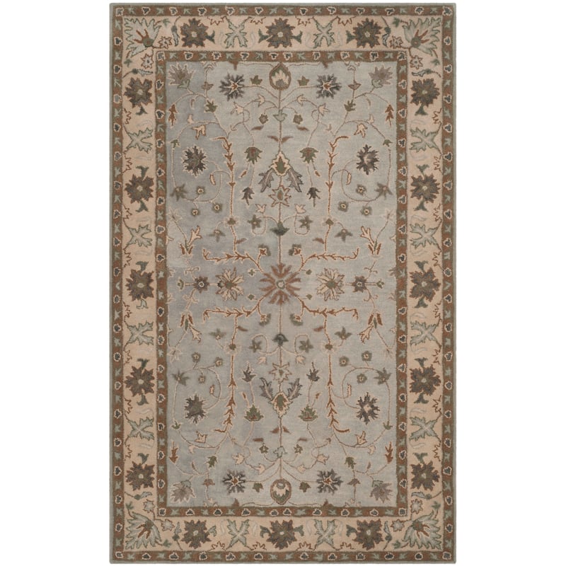 SAFAVIEH Handmade Heritage Freerkje Traditional Oriental Wool Rug - 4' x 6' - Green/Beige