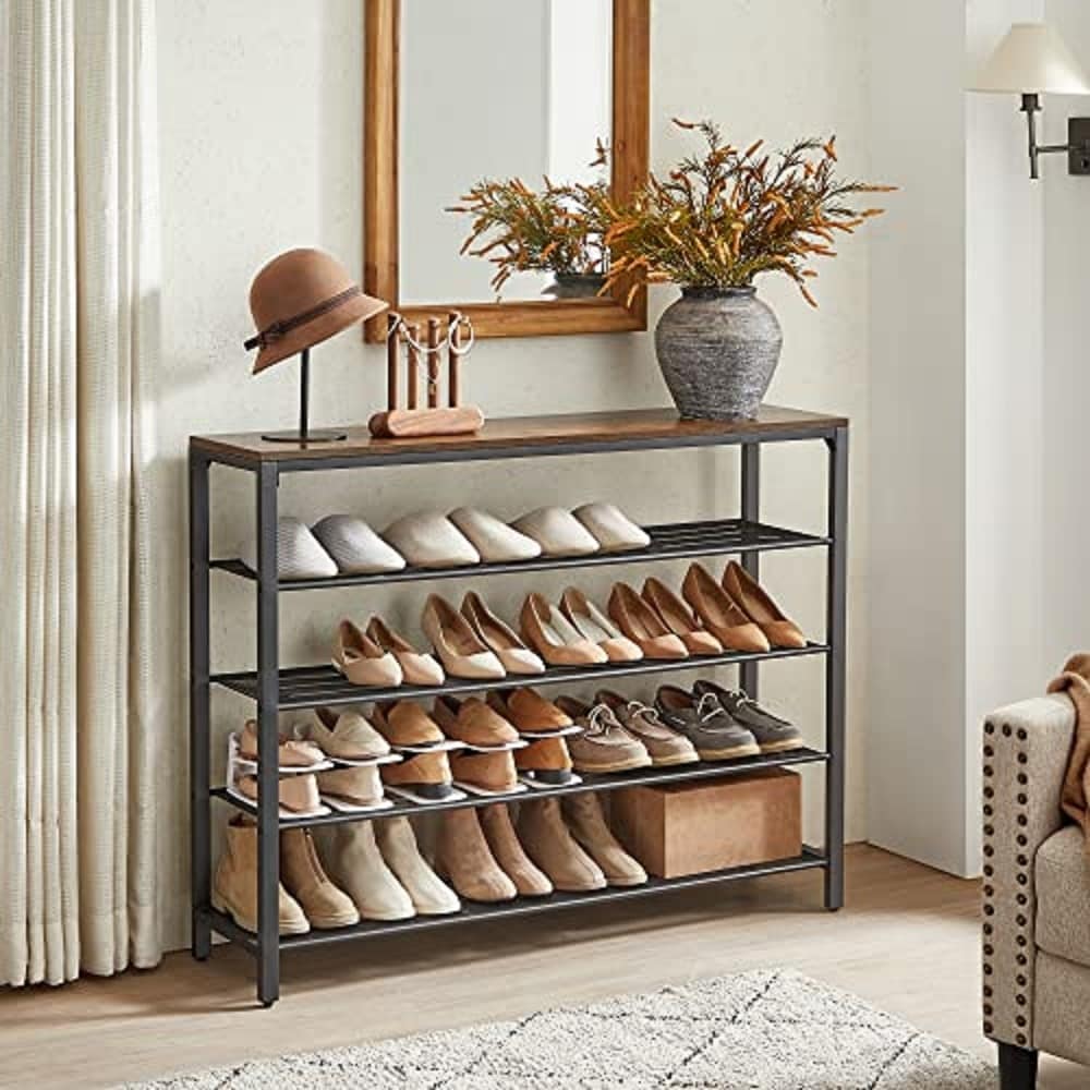 Large Shoe Rack Organizer Storage, 9 Tier Tall Shoes for Entryway Closet,  60 Pair Shelf Stand, Big Black Metal Free Standing Cabinet Tower Bedroom
