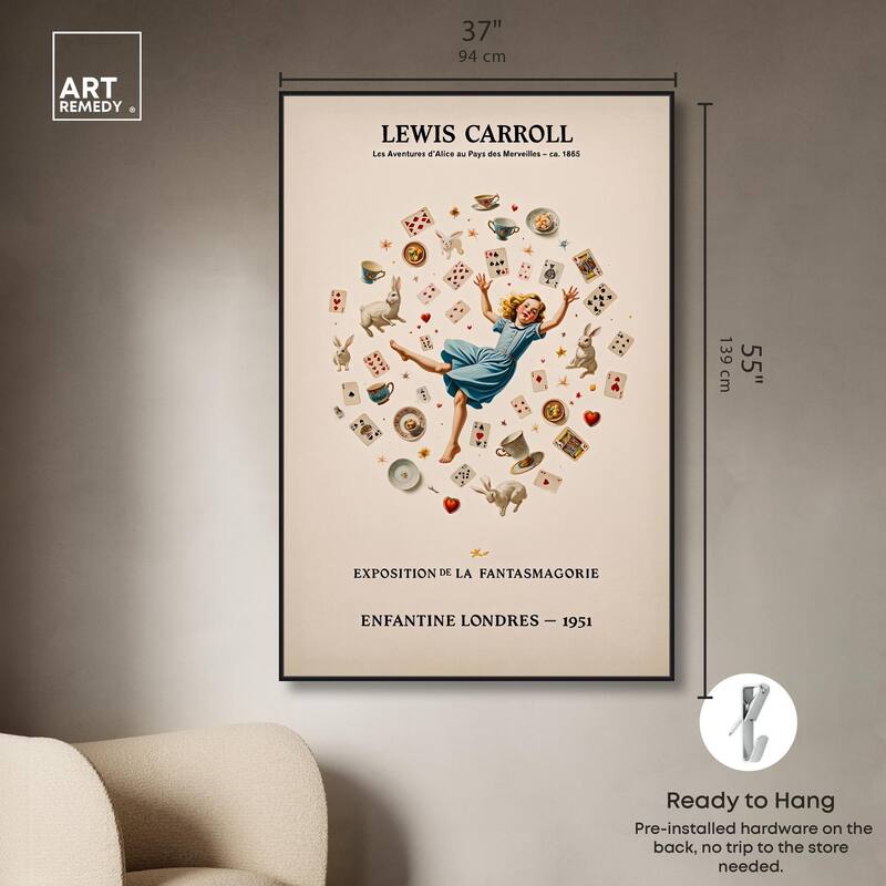Carroll's Alice in Motion Canvas by Art Remedy